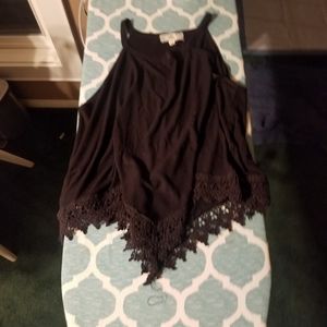 Black flowy tank top